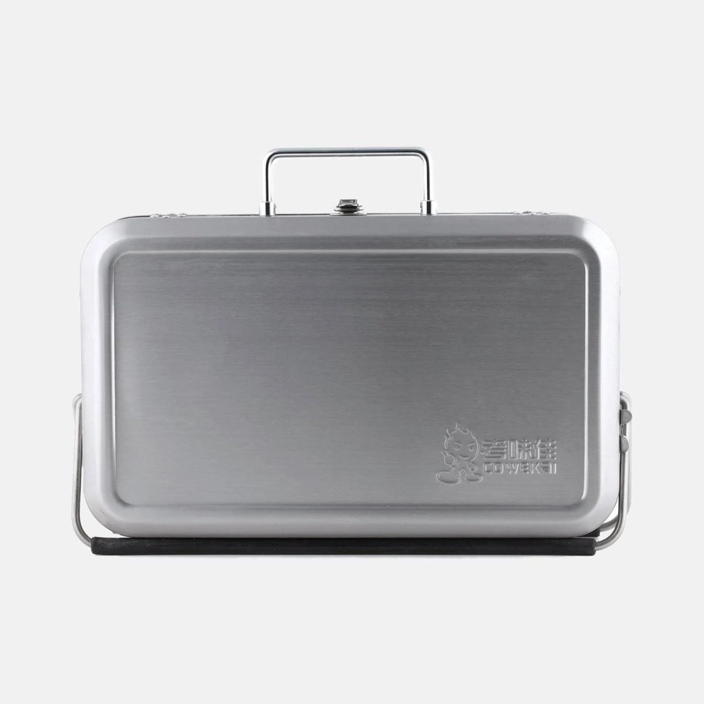 Kikkerland BQ01 Portable BBQ Suitcase Silver N896