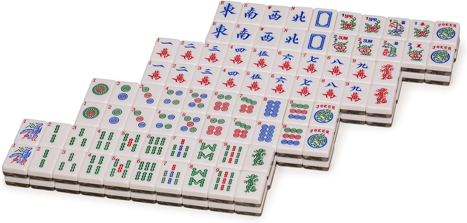 Yellow Mountain Imports 166 American Mahjong Tiles, Little Bird H957