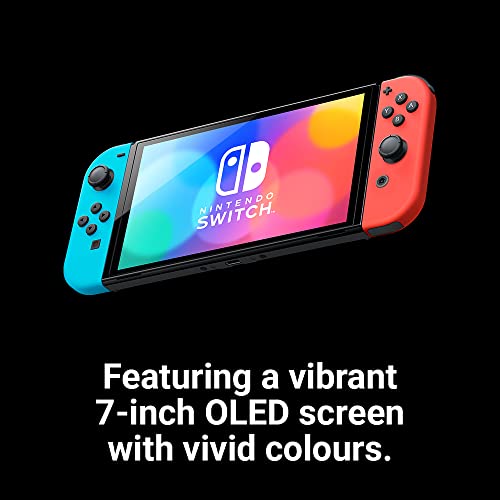 Nintendo Switch OLED Model - Neon Blue/Neon Red (Renewed) R5674