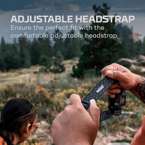 NEBO Transcend 1500 Rechargeable Headlamp, 1500 Lumens, Detachable Magnetic Work Lamp M963688