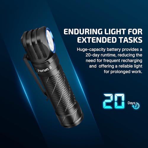 OLIGHT Perun 3 Rechargeable Headlamp Flashlight, 3000 Lumens, Black Z1023