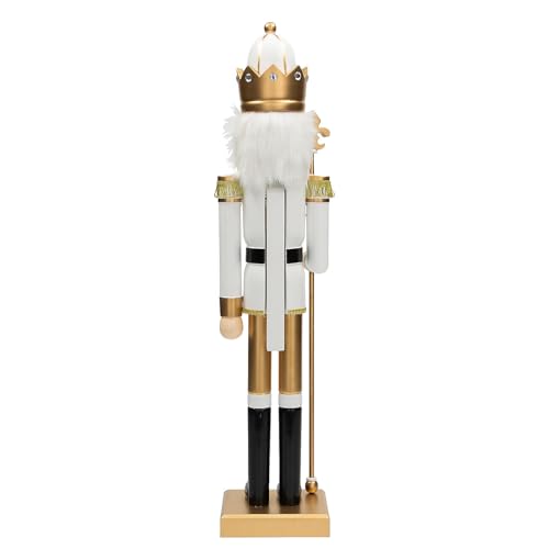 Fun Express 3 Ft. Green Wooden Holiday Nutcracker with Scepter L162