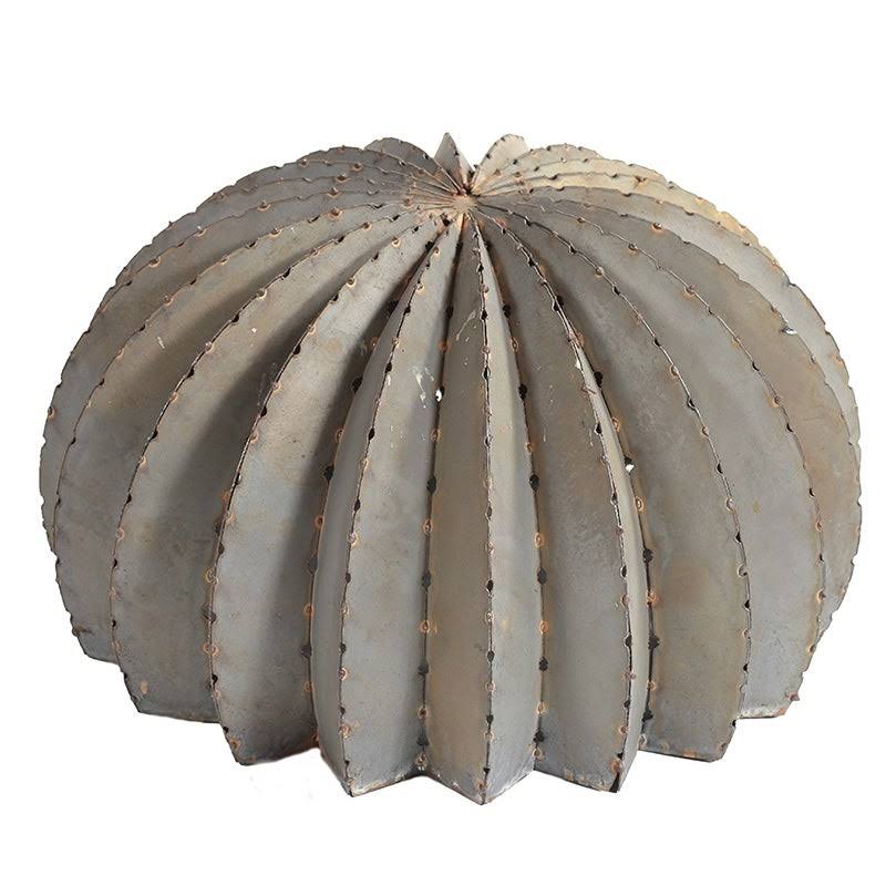 Desert Steel 300-010V Metal Art Golden Barrel Cactus Outdoor Landscape I207
