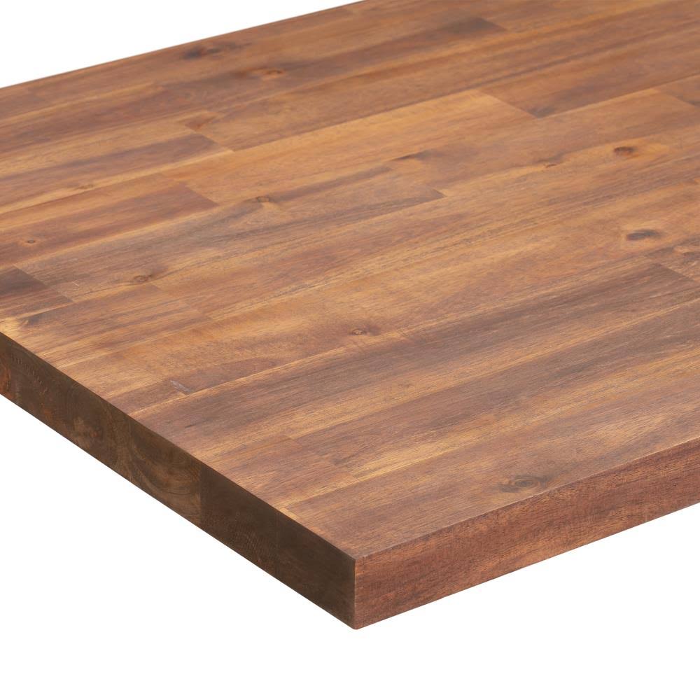 Sparrow Peak 6-ft Spice Stained Straight Butcher Block Acacia Kitchen Countertop in Brown | 1539FJACSPC-72