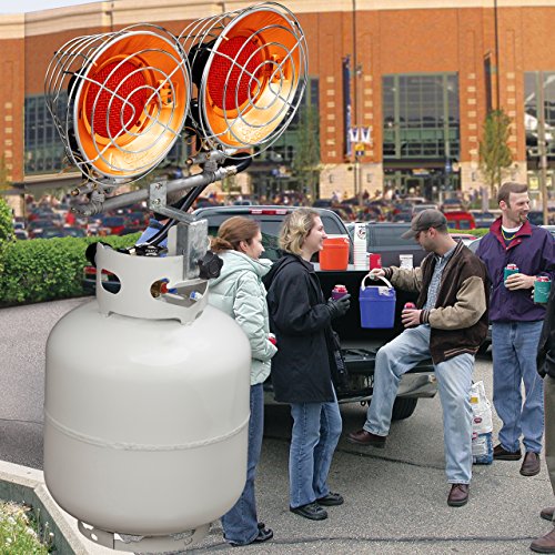 Avenger FBDTP15 Infrared Propane Tank Top Heater, 15,000 BTU, Silver J709481