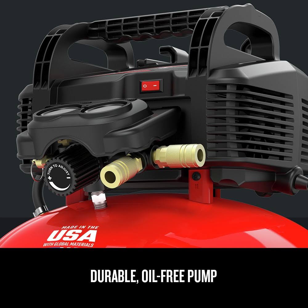 Craftsman CMEC6150R 0.8 HP 6 Gallon Oil-Free Pancake Air Compressor A359