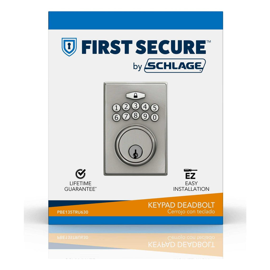 Schlage Truss Keypad Electronic Deadbolt Stainless Steel X392418