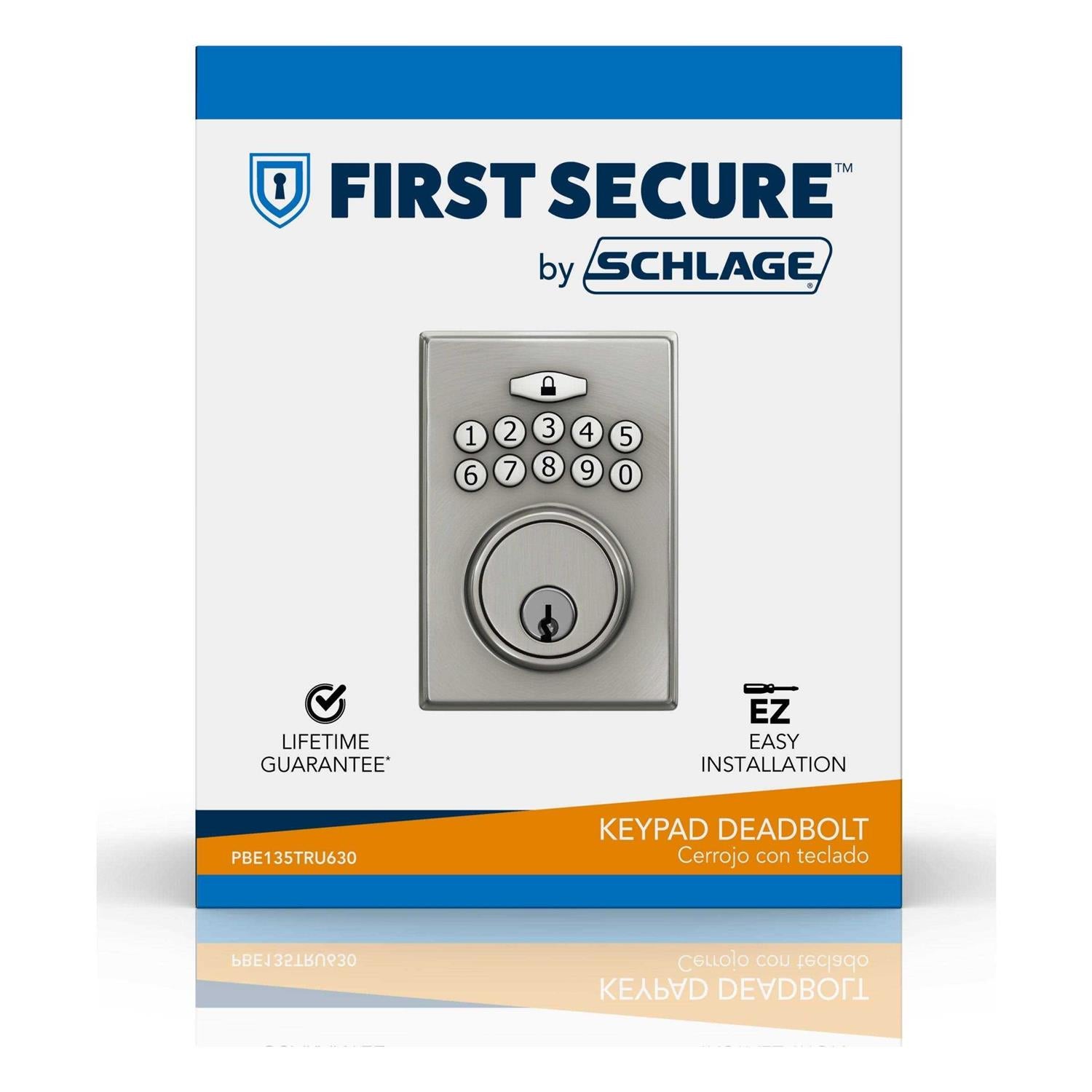 Schlage Truss Keypad Electronic Deadbolt Stainless Steel X392418