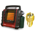 Mr. Heater Portable Buddy Heater with Propane Tank Refill Adapter