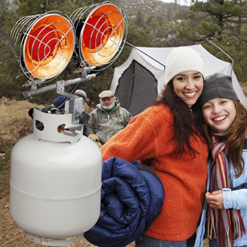 Avenger FBDTP15 Infrared Propane Tank Top Heater, 15,000 BTU, Silver J709481