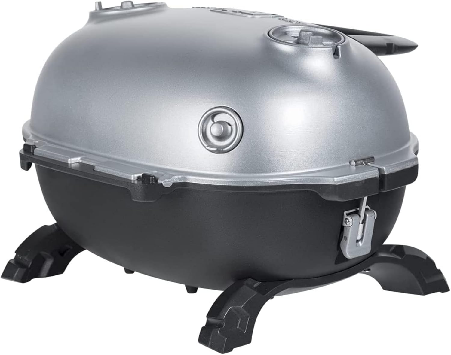 PK Grills PKGO Portable Charcoal BBQ Grill and Smoker with Lid, Grey E328724