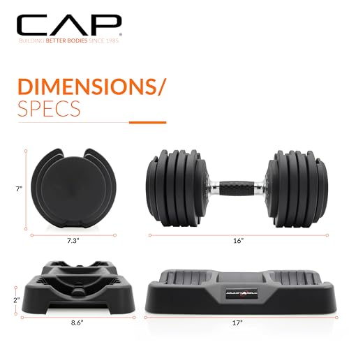 CAP Barbell ADJUSTABELL Adjustable Round Dumbbell Weights O461