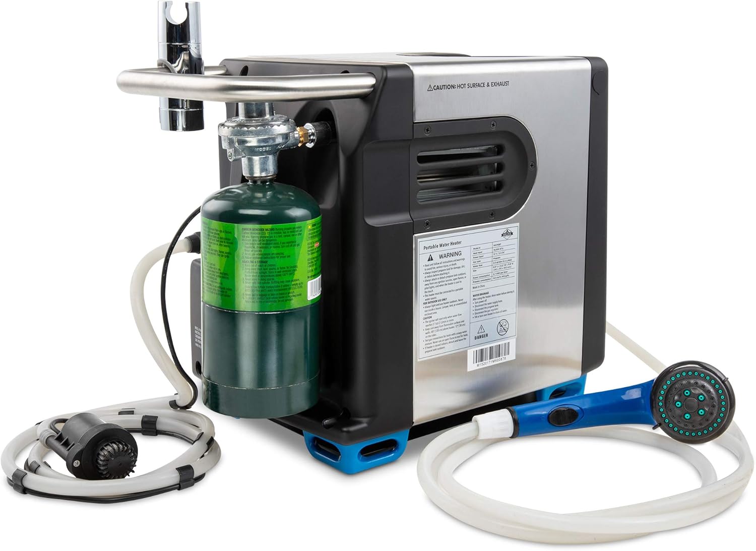 Hike Crew Portable Propane Water Heater & Shower Pump with Battery V555