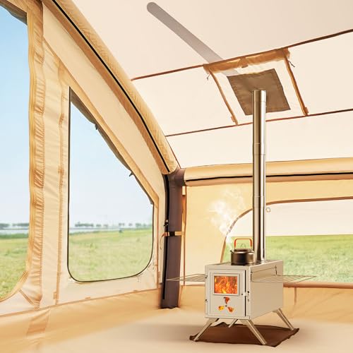 Inflatable Camping Tent with Hand Pump, Waterproof Oxford, 4-6 Person P40923