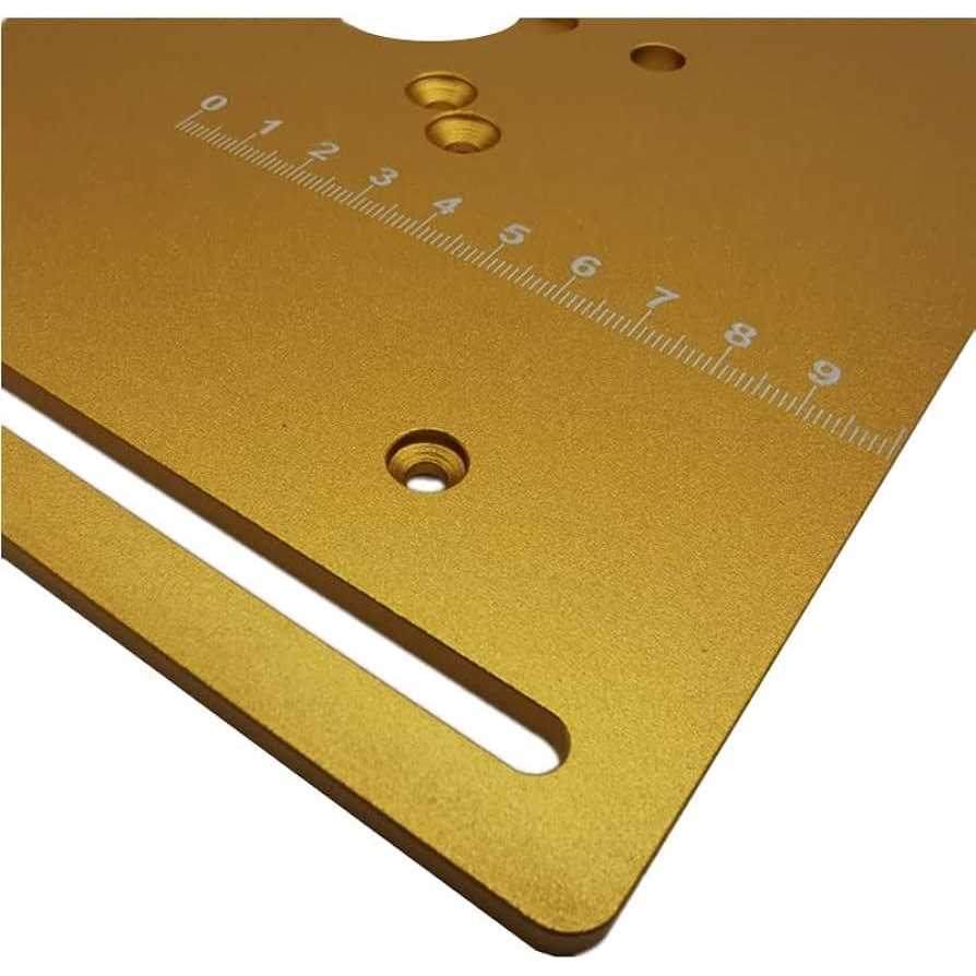 Aluminum Router Table Insert Plate with Miter Gauge for Woodworking T2685