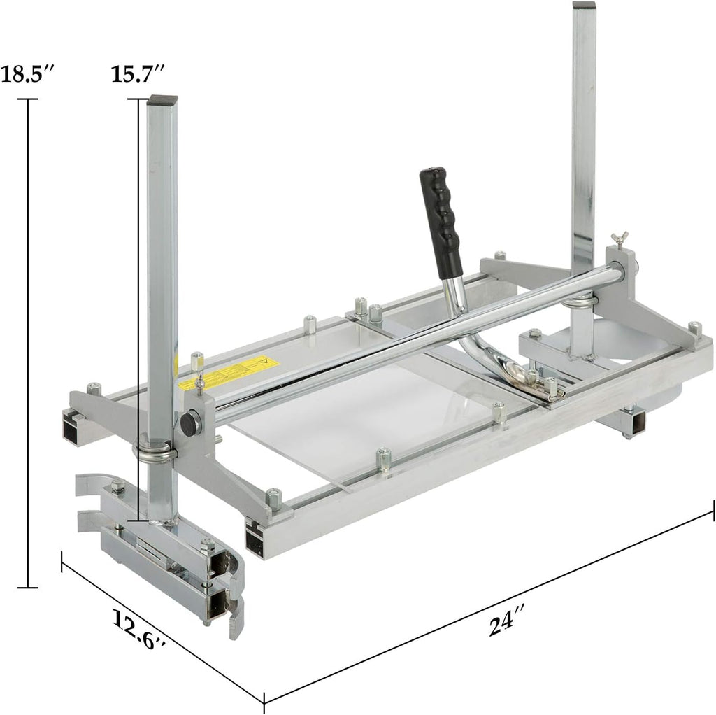 ZELCAN Portable Chainsaw Mill, 14-24 Inch Aluminum Steel Planking Guide W876081