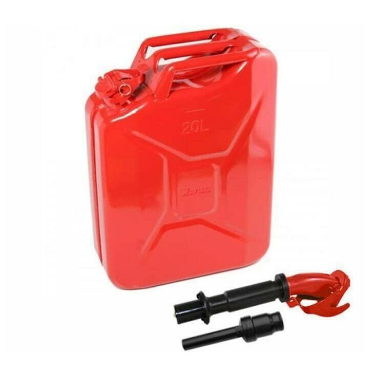 Wavian Authentic Carb Fuel Jerry Can with Spout, Red, 5.3 Gallon D10545