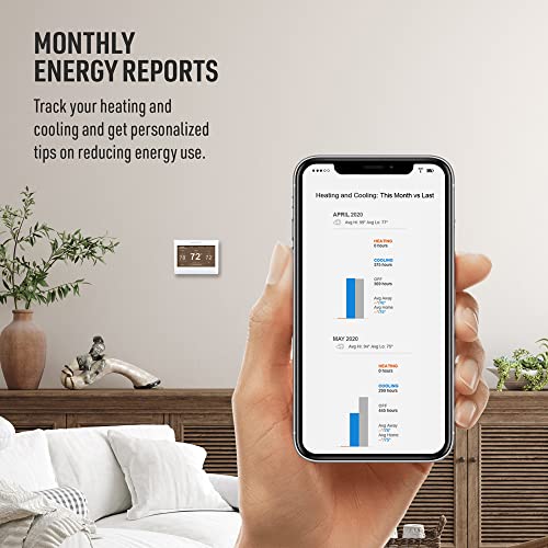 Honeywell Home RTH9585WF Wi-Fi Smart Color Thermostat, 7-Day Programmable, Touch Screen, Energy Star, Alexa Ready I259972