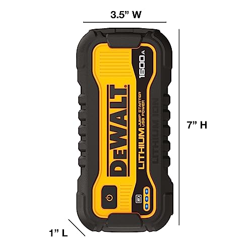DeWalt DXAELJ16 1600 Peak Amp Jump Starter with USB Power Station J8528
