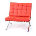 Barcelona Chair Replica - Red Leather