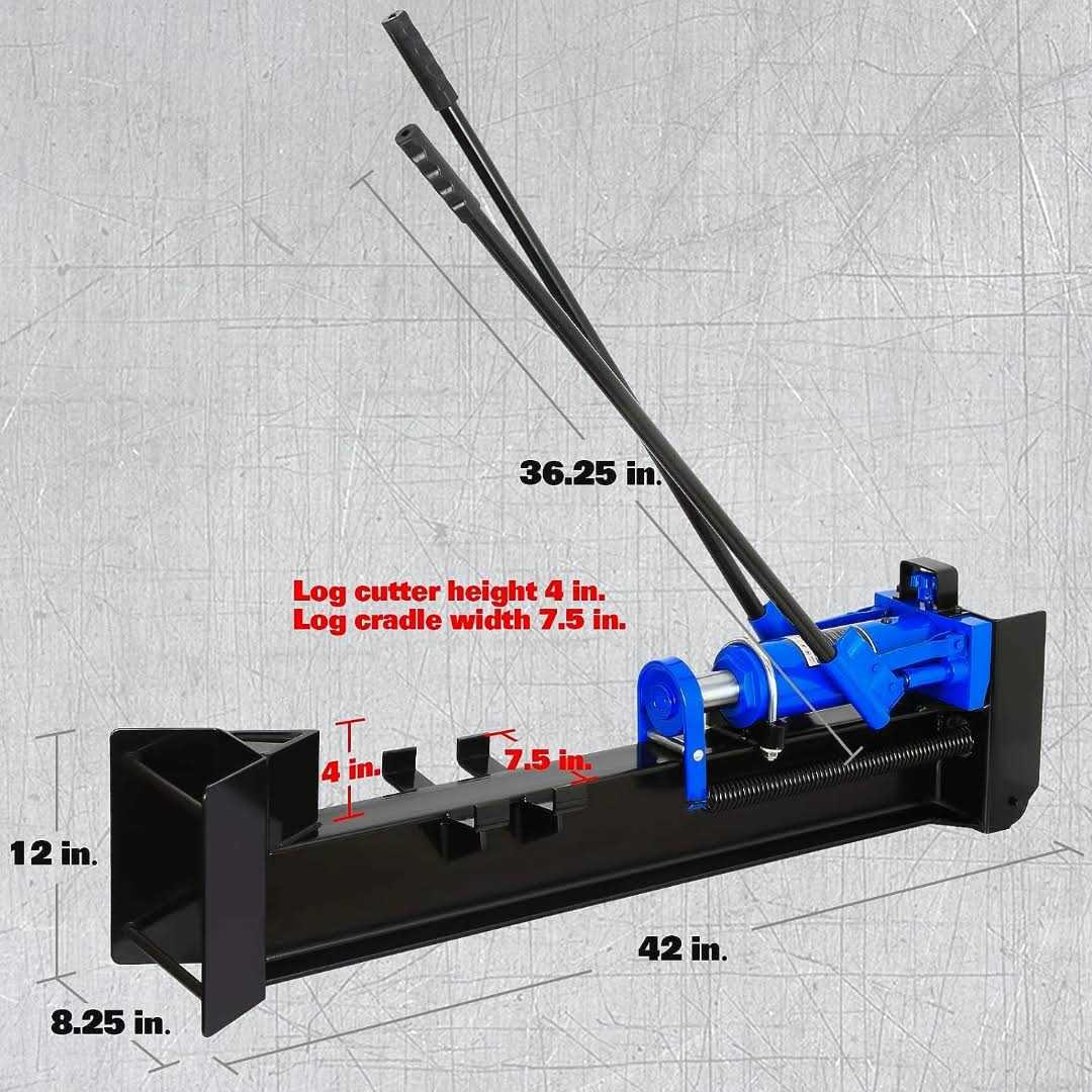 BILT HARD 12 Ton Manual Log Splitter Hydraulic Wood Splitter N79575