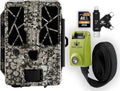 SPYPOINT Force-PRO Trail Camera (30MP) with Spypoint 16 GB SD Card, Card Reader, and Steel Reinforced Strap