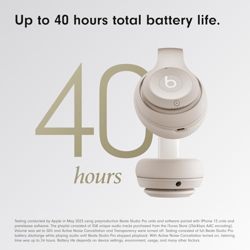 Beats Studio Pro Wireless Noise Cancelling Headphones, Black N96746