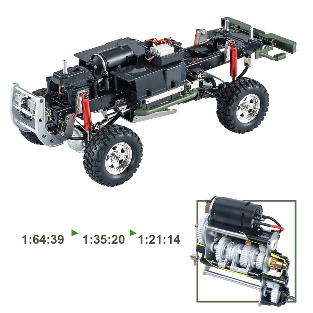 HG-P417 1/10 2.4G 4WD RC Pickup Truck RTR S779787