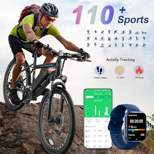 Smart Watch 1.96 HD Fitness Tracker with Heart Rate Monitor for Men Women X2198