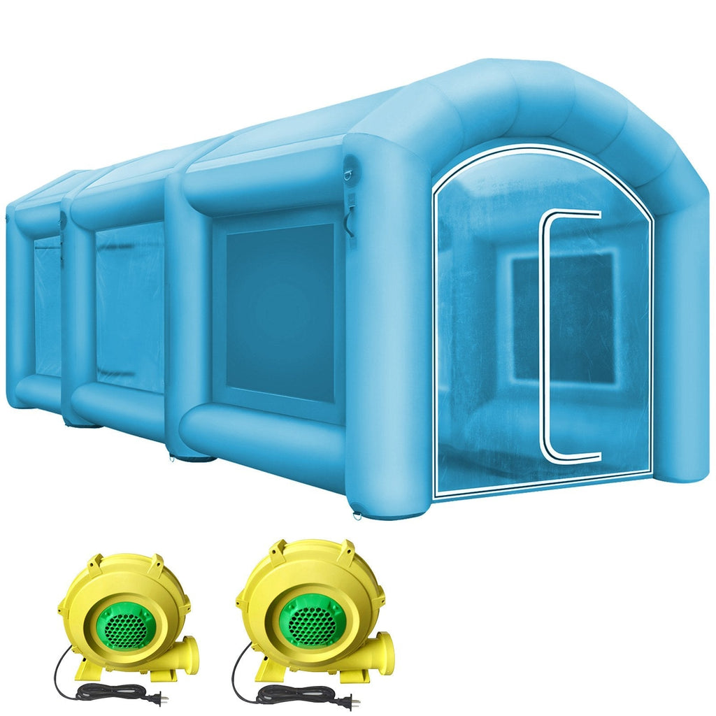 Inflatable Spray Booth Car Paint Tent with Blowers 23x13x8ft F510