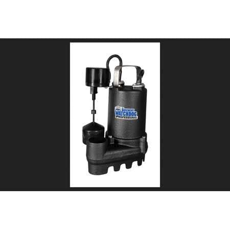 Basement Watchdog Professional 1/2 HP Cast Iron Vertical Float Switch Sump Pump G15679