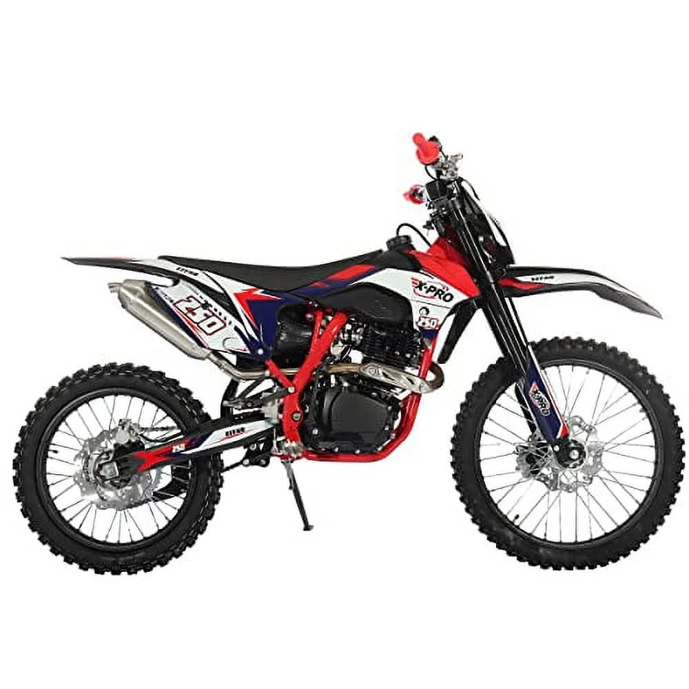 X-Pro Titian 250cc Gas Pit Dirt Bike, 5-Speed Manual, Electric/Kick Start K47156