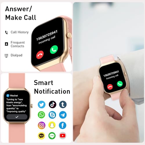 Smart Watch 1.96 HD Fitness Tracker with Heart Rate Monitor for Men Women X2198