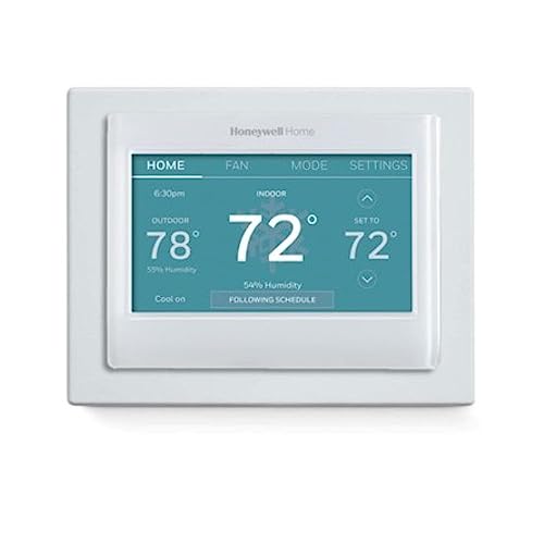 Honeywell Home RTH9585WF Wi-Fi Smart Color Thermostat, 7-Day Programmable, Touch Screen, Energy Star, Alexa Ready I259972