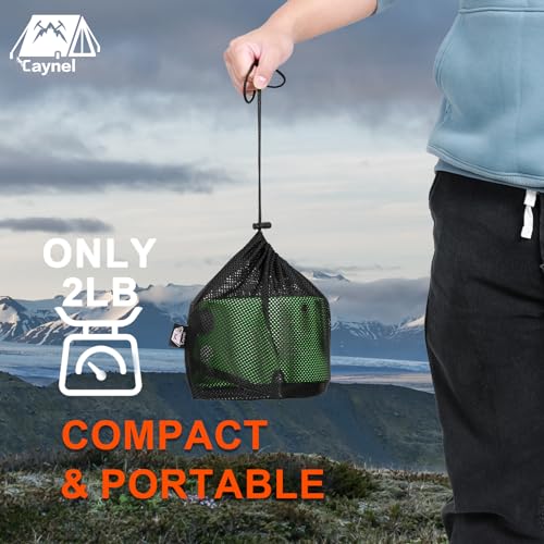 Caynel 2 in 1 Portable Propane Heater and Stove for Outdoor Camping, Orange Z83517