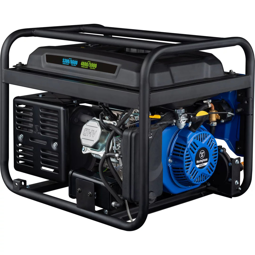 Westinghouse 6600 Peak Watt Dual Fuel Portable Generator with Remote Electric Start E79510
