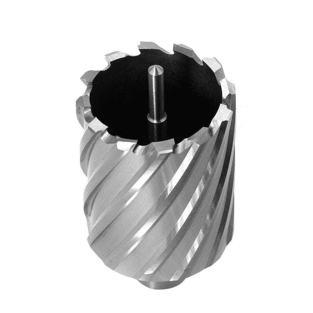 JESTUOUS Annular Cutter 3/4" Weldon Shank HSS with Pilot Pin for Magnetic Drill M16658