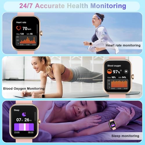 Smart Watch 1.96 HD Fitness Tracker with Heart Rate Monitor for Men Women X2198
