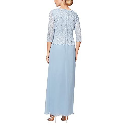 Alex Evenings Women's 3/4 Sleeve Lace Mother of the Bride Dress Z763942