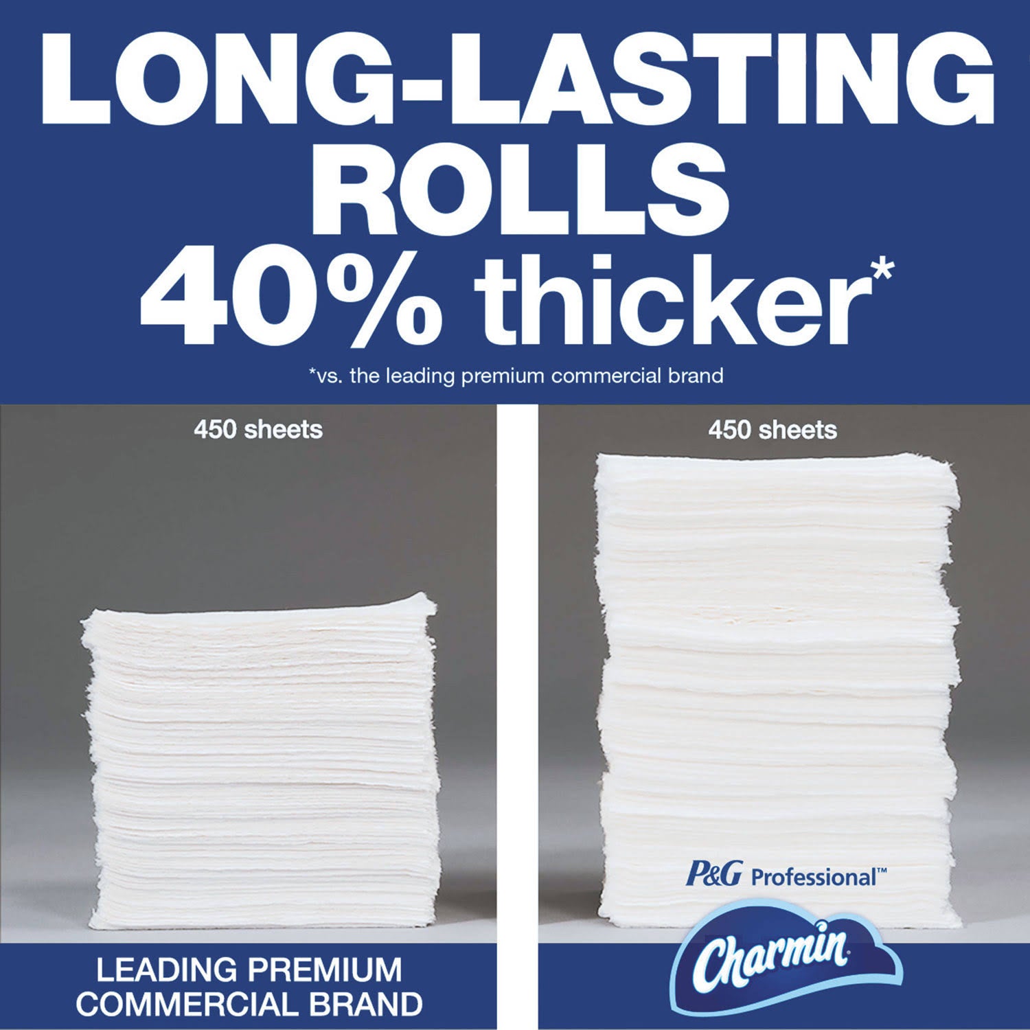 Charmin 71693 Commercial Bathroom Tissue, 2-Ply, 450 Sheets/Roll P892530