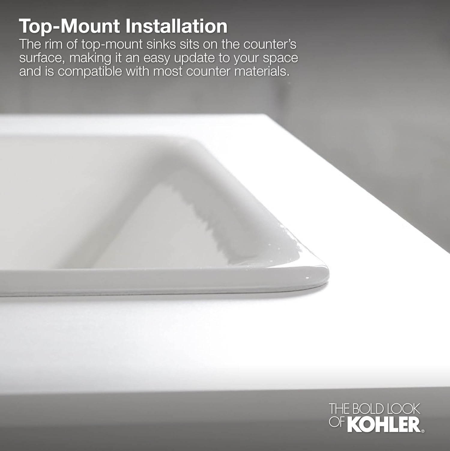 KOHLER K-20000-0 Caxton Under-Mount Bathroom Sink, White U8645