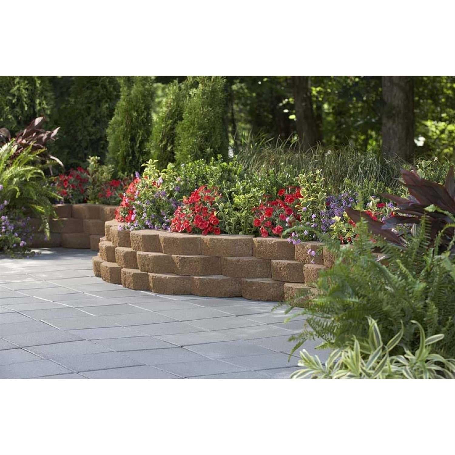 Lowe’s 4-in H x 11.5-in L x 7.5-in D White Concrete Retaining Wall Block A960429