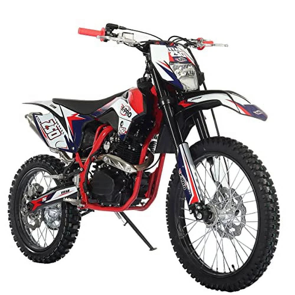 X-Pro Titian 250cc Gas Pit Dirt Bike, 5-Speed Manual, Electric/Kick Start K47156