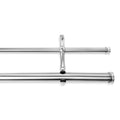 Cambria Premier Complete 88x22 x 144x22 Double Drapery Rod in Polished Nickel
