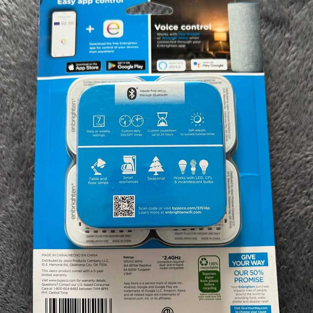 Enbrighten 125-Volt 1-Outlet Indoor Smart Plug A883