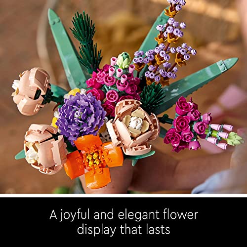 LEGO Icons Flower Bouquet Building Set for Home Decor, Ages 18+ G877