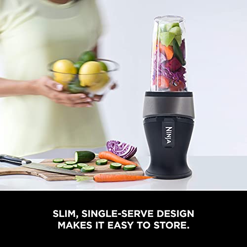 Ninja BN401 Nutri Pro Compact Personal Blender, 1100-Peak-Watts, with 2 To-Go Cups, Cloud Silver I18264