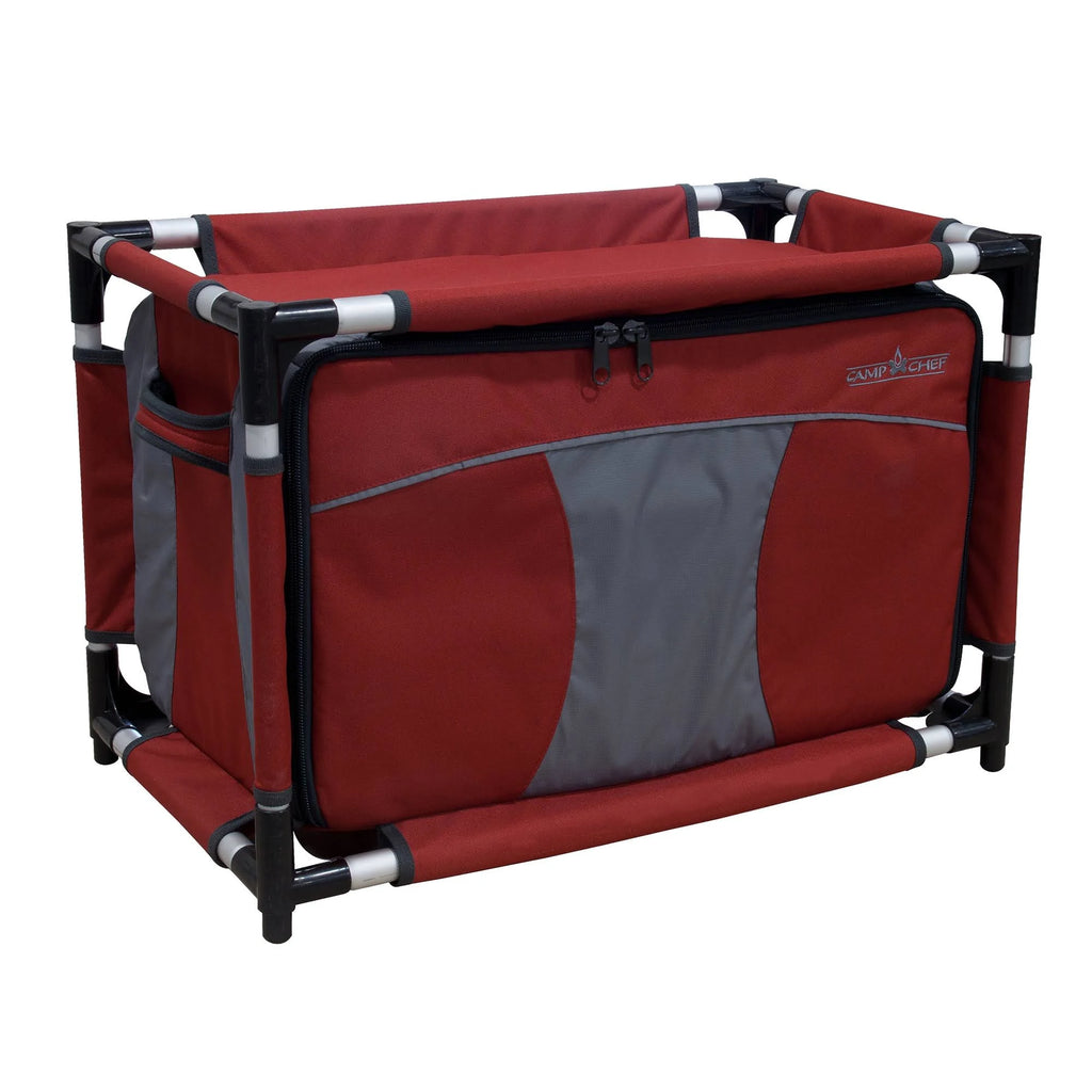 Camp Chef Mountain Series Sherpa Table & Organizer, Grey/Red O93880