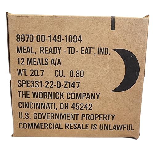 U.S. Military Surplus MRE Case B, Menus 13-24 G97006