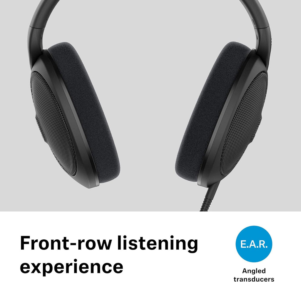 Sennheiser HD 560 S Over-The-Ear Audiophile Headphones, Open-Back, Detachable Cable, Black W3364